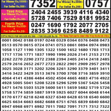 dear 10 lottery result 7pm