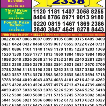 dear 10 weekly lottery result 1.30pm