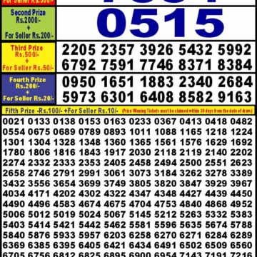 punjab state dear 10 weekly lottery result 6pm