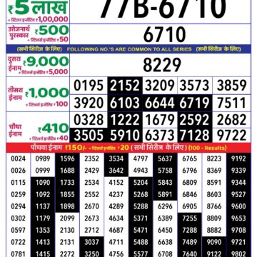 rajshree lottery 8pm