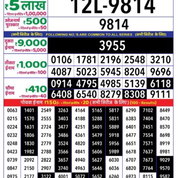 rajshree lottery result 1pm