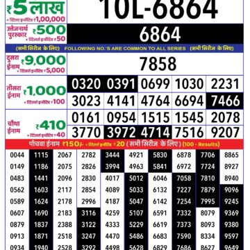 rajshree lottery result 1pm