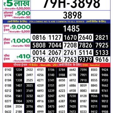 rajshree lottery result 8pm