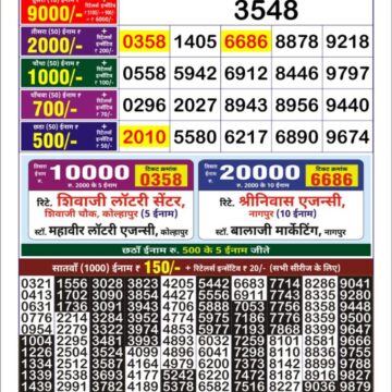 golden star weekly lottery result 9pm