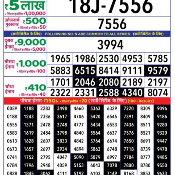 rajshree lottery result 1pm