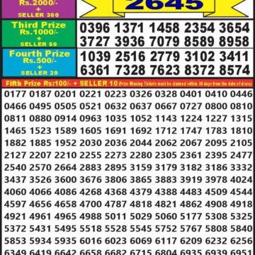 dear 10 weekly lottery result 1:30pm