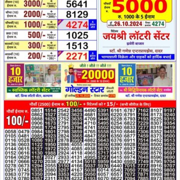 golden king weekly lottery result 4:30pm