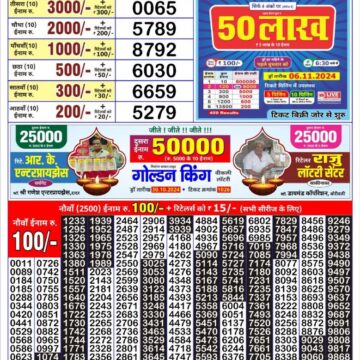 golden king weekly lottery result 4:30pm