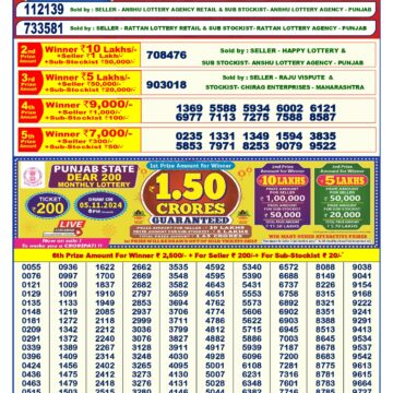 dear puja bumper 2024 lottery result