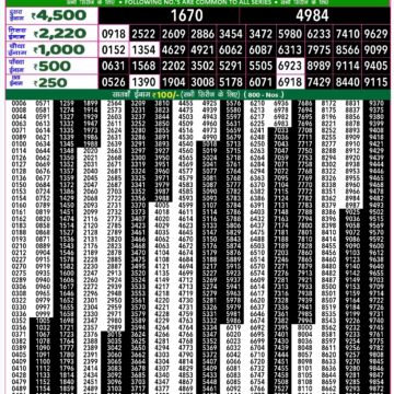 rajshree 50 lottery result 7:30pm