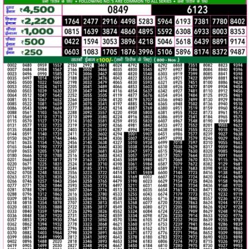 rajshree 50 lottery result 7:30pm