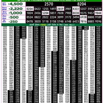 rajshree 50 lottery result 7:30pm