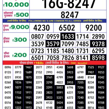 rajshree lottery result 1pm