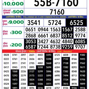 rajshree lottery result 4pm