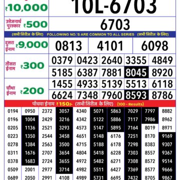 rajshree lottery result 1pm