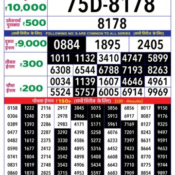 rajshree lottery result 8pm