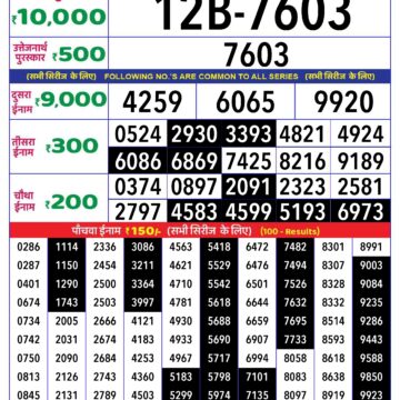 rajshree lottery result 1pm