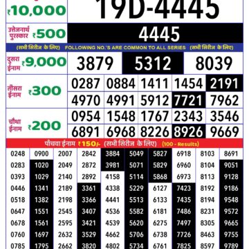 rajshree lottery result 1pm