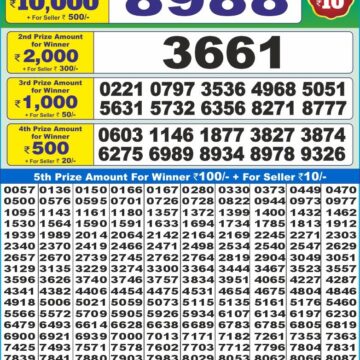 dear 10 weekly lottery result 1:30pm