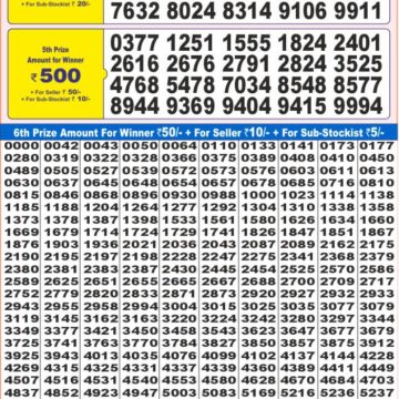 dear super lottery result 7pm