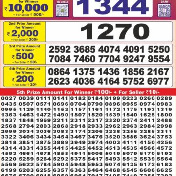 punjab state dear 10 lottery result 6pm