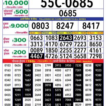 rajshree lottery result 4pm