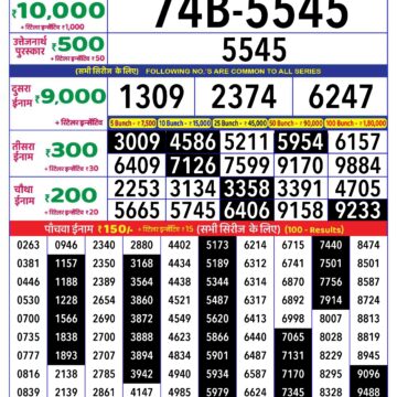 rajshree lottery result 8pm