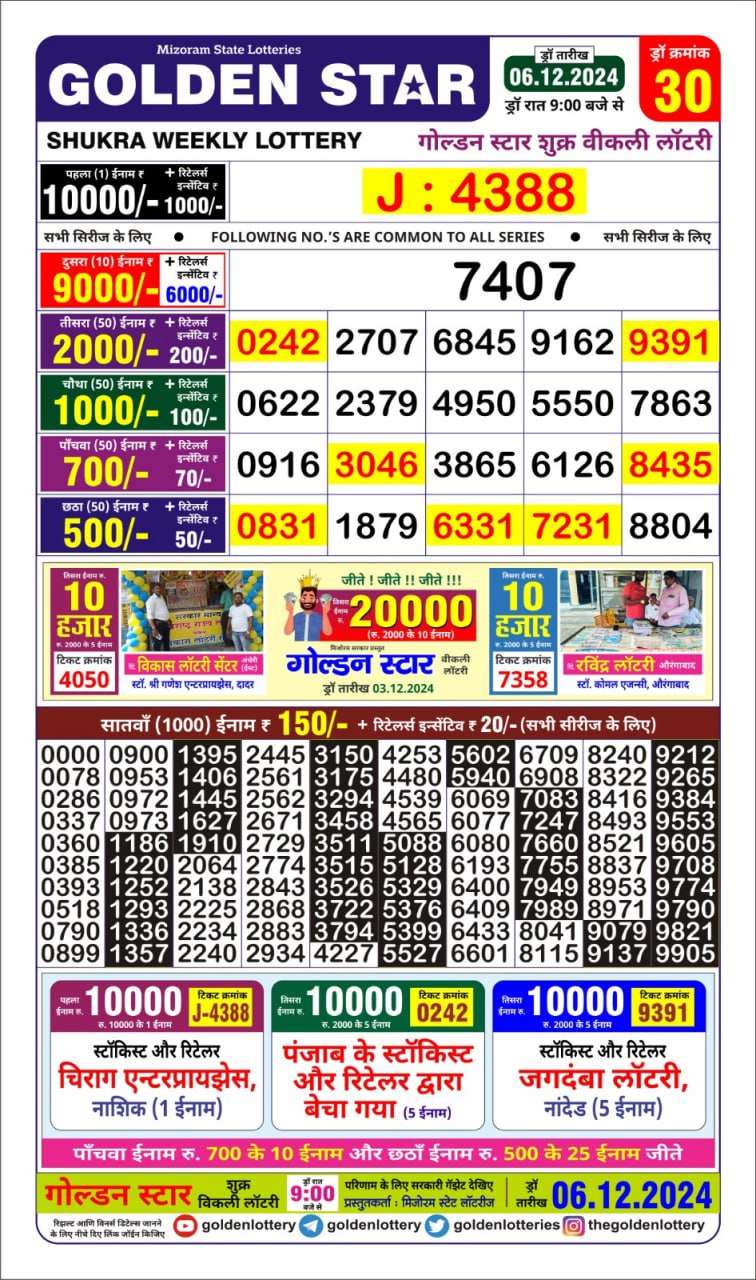 golden Star lottery