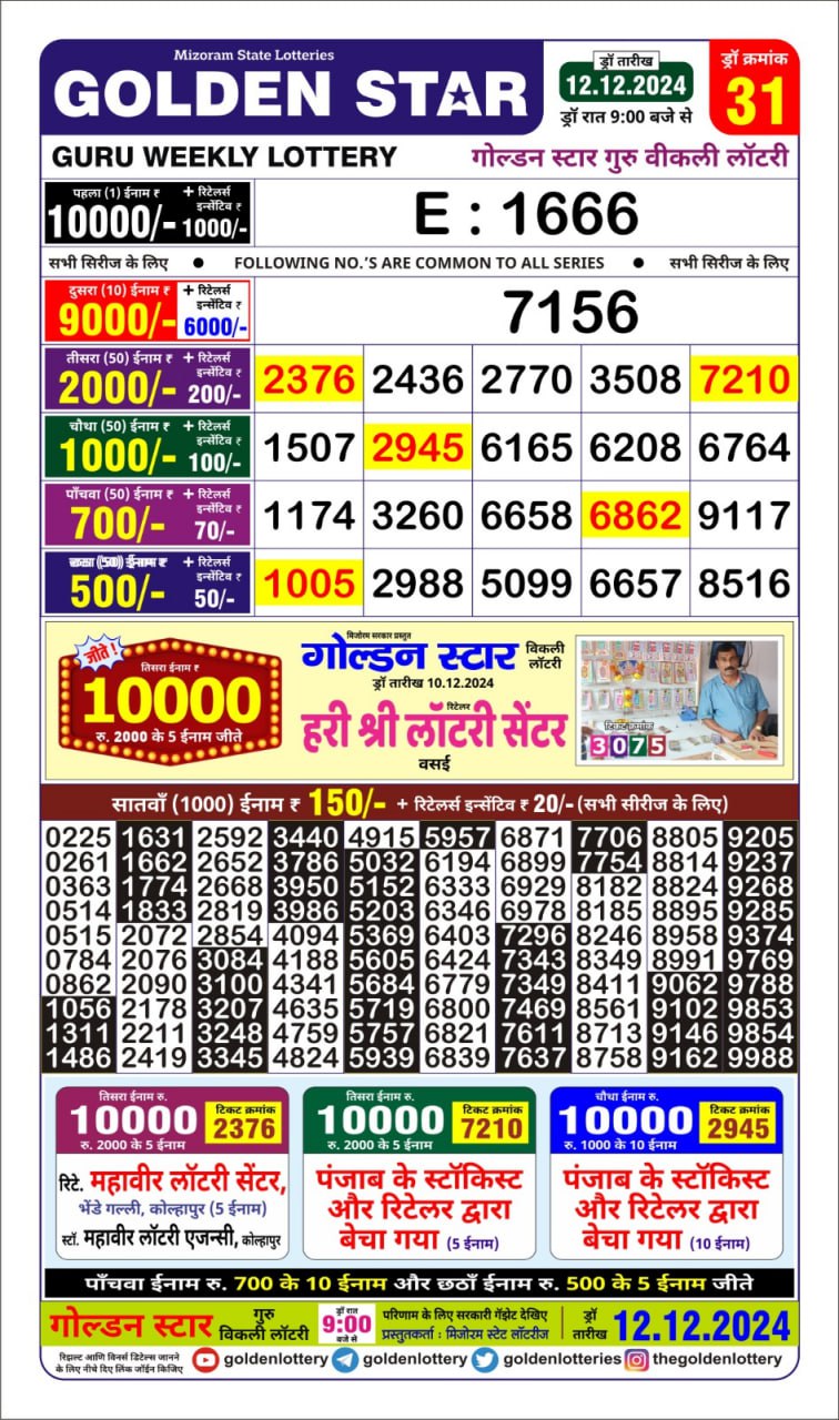 golden Star lottery