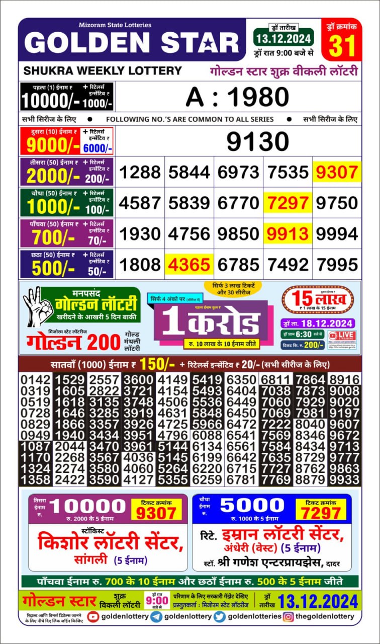 golden Star lottery