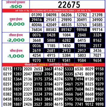 rajshree 20 lottery result - rajshree 20 shukra weekly lottery