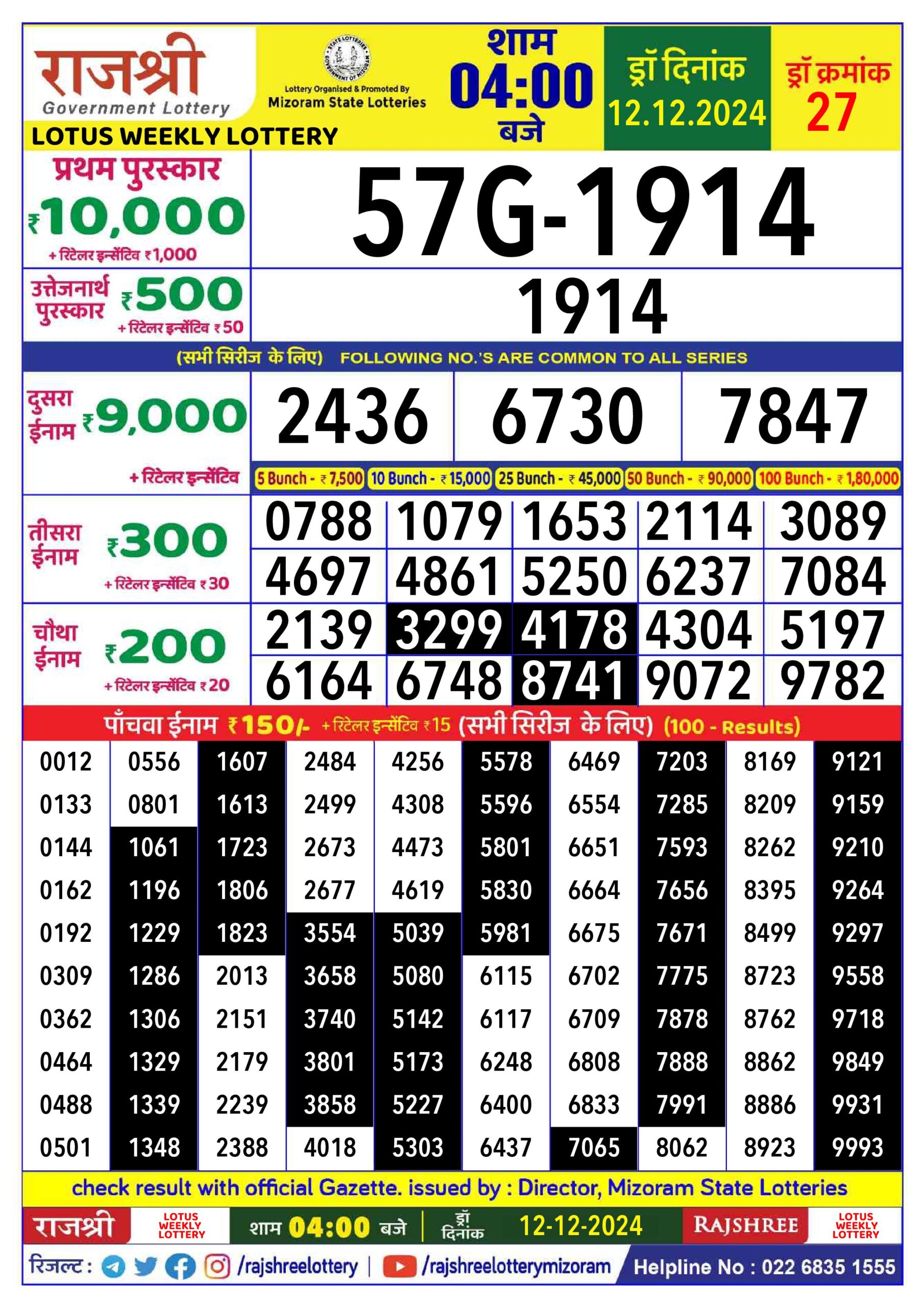 rajshree lottery 4pm