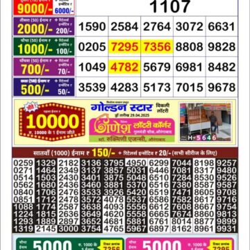 golden star lottery 9pm